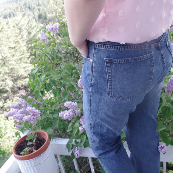 Calvin Klein Jean Straight Medium Rise - Picture 2 of 4